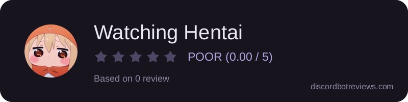 Rating widget preview for Watching Hentai