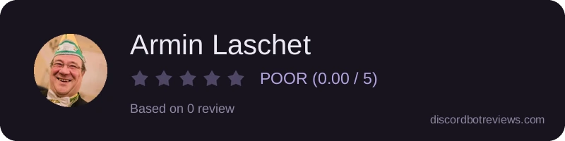 Rating widget preview for Armin Laschet