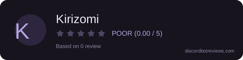 Rating banner for Kirizomi