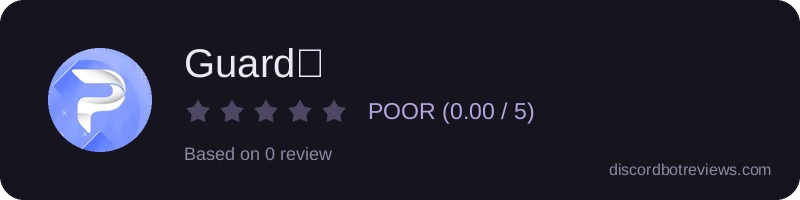Rating widget preview for Guard✨