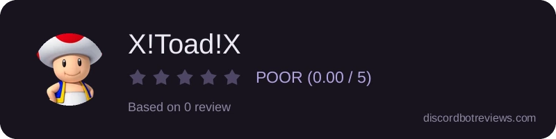 Rating widget preview for X!Toad!X