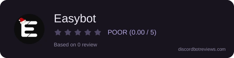 Rating widget preview for Easybot