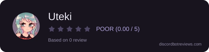 Rating widget preview for Uteki