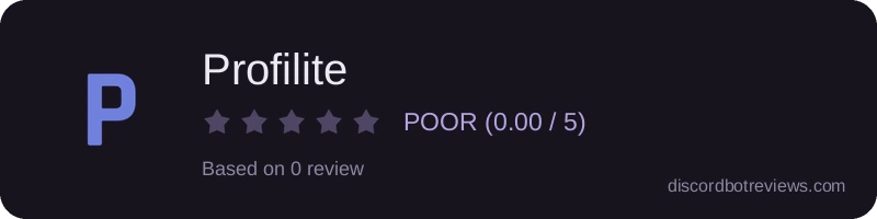 Rating widget preview for Profilite