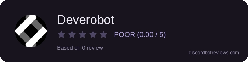 Rating widget preview for Deverobot