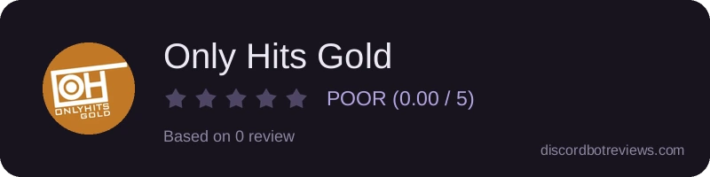 Rating widget preview for Only Hits Gold