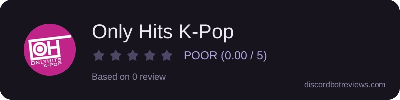 Rating widget preview for Only Hits K-Pop
