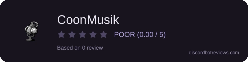Rating widget preview for CoonMusik