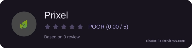 Rating widget preview for Prixel