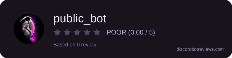 Rating widget preview for public_bot