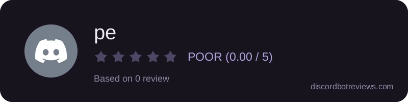 Rating widget preview for pe