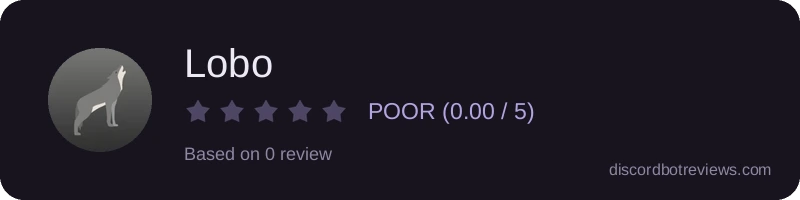 Rating widget preview for Lobo 