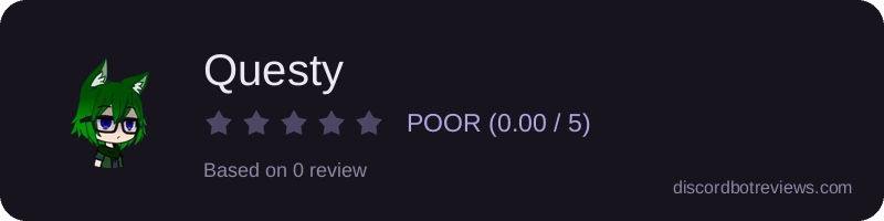 Rating widget preview for Questy 