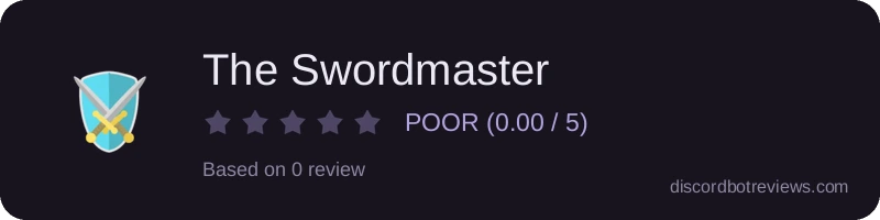 Rating widget preview for The Swordmaster