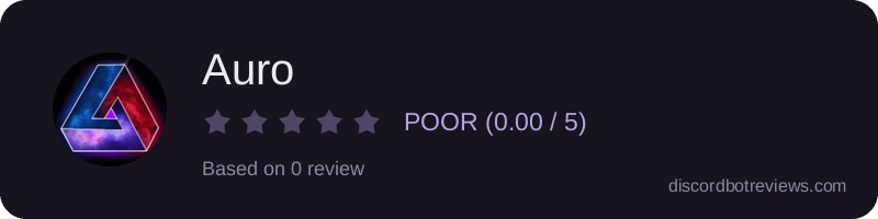 Rating widget preview for Auro