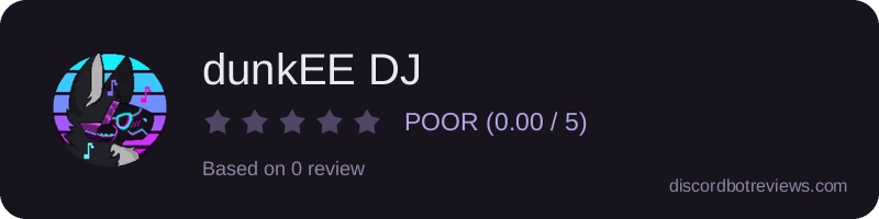 Rating widget preview for dunkEE DJ