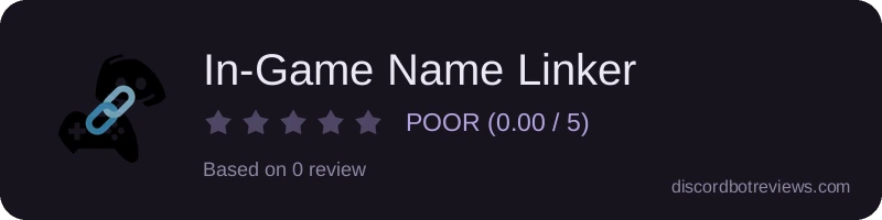 Rating widget preview for In-Game Name Linker