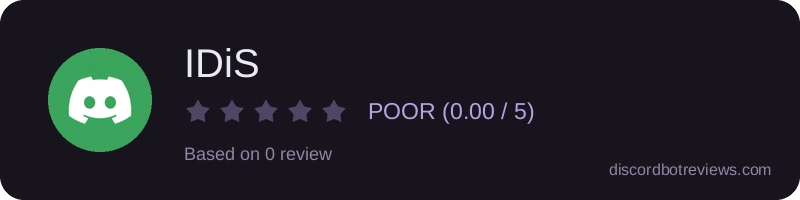 Rating widget preview for IDiS