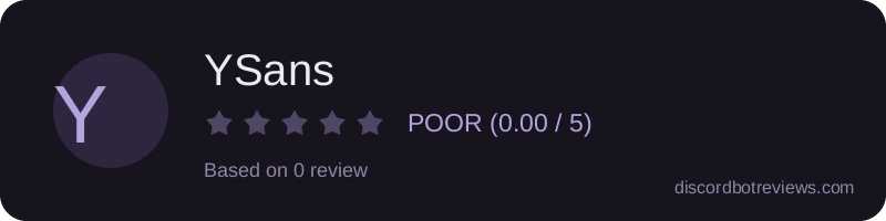 Rating widget preview for YSans