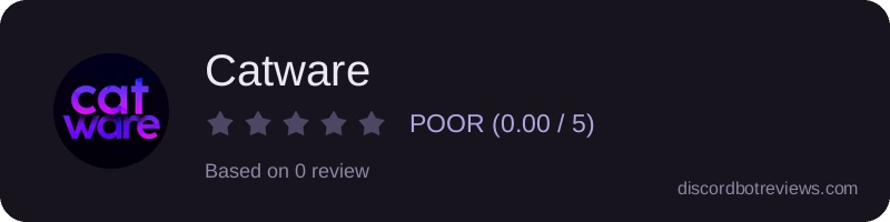 Rating widget preview for Catware