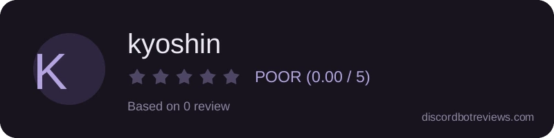 Rating widget preview for kyoshin