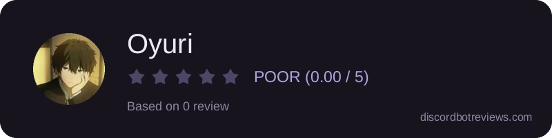 Rating widget preview for Oyuri