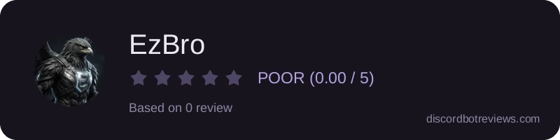 Rating widget preview for EzBro