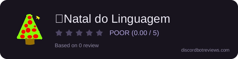 Rating widget preview for 🎅Natal do Linguagem