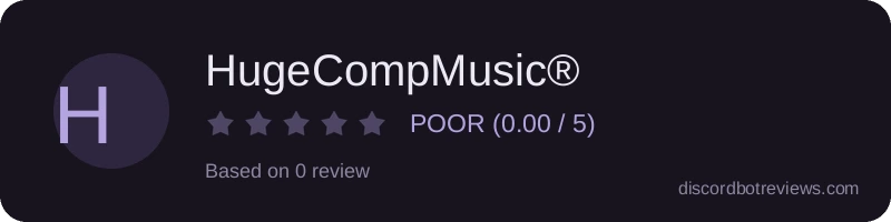 Rating widget preview for HugeCompMusic®