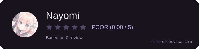 Rating widget preview for Nayomi