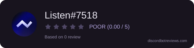 Rating widget preview for Listen#7518