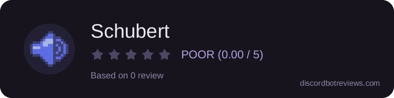 Rating banner for Schubert