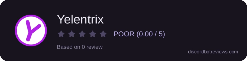 Rating widget preview for Yelentrix