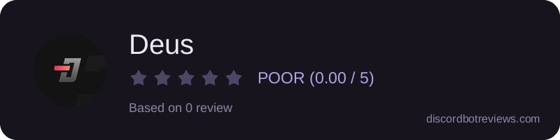 Rating widget preview for Deus