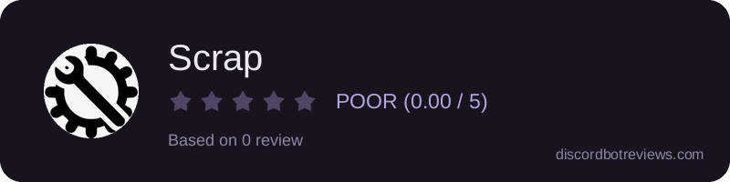 Rating widget preview for Scrap