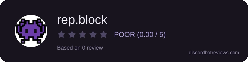 Rating widget preview for rep.block