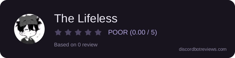 Rating widget preview for The Lifeless