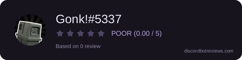 Rating widget preview for Gonk!#5337