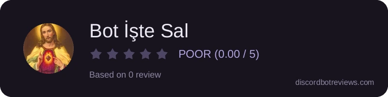 Rating widget preview for Bot İşte Sal