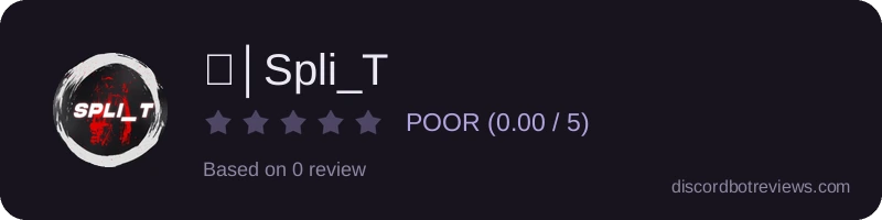Rating widget preview for 𝕰│Spli_T