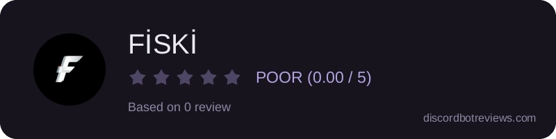 Rating widget preview for FİSKİ 