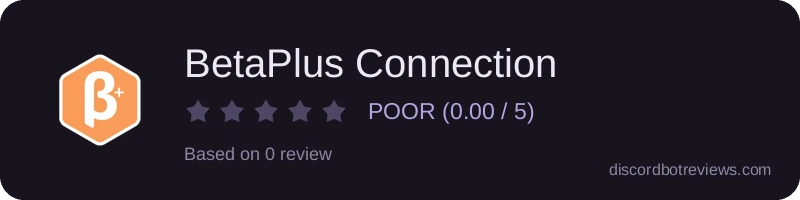 Rating widget preview for BetaPlus Connection