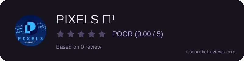 Rating widget preview for PIXELS 🎶¹