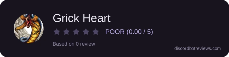 Rating banner for Grick Heart