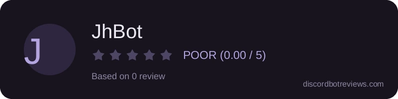 Rating banner for JhBot