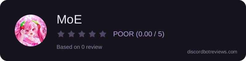 Rating widget preview for MoE