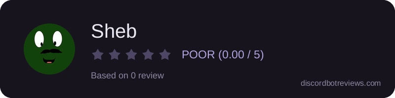 Rating widget preview for Sheb