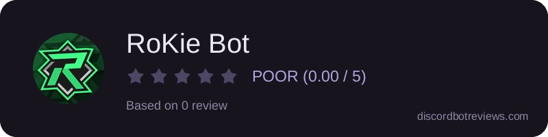Rating widget preview for RoKie Bot