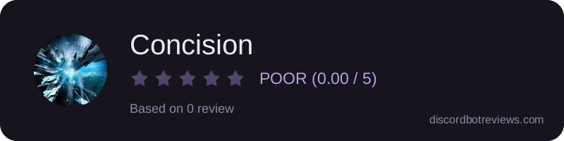 Rating widget preview for Concision
