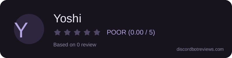 Rating banner for Yoshi 